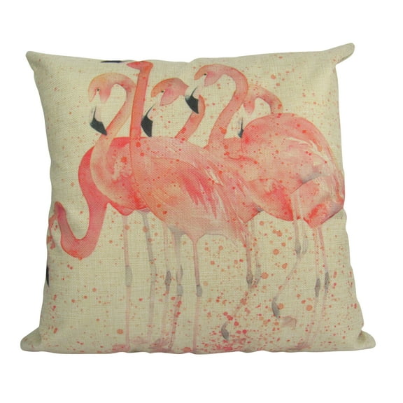 Flamingos | Pillow Cover | Throw Pillow | Home Decor | Pillow | Gift for Her | Bird | Beach Decor | Coastal Decor | Birds in Paradise