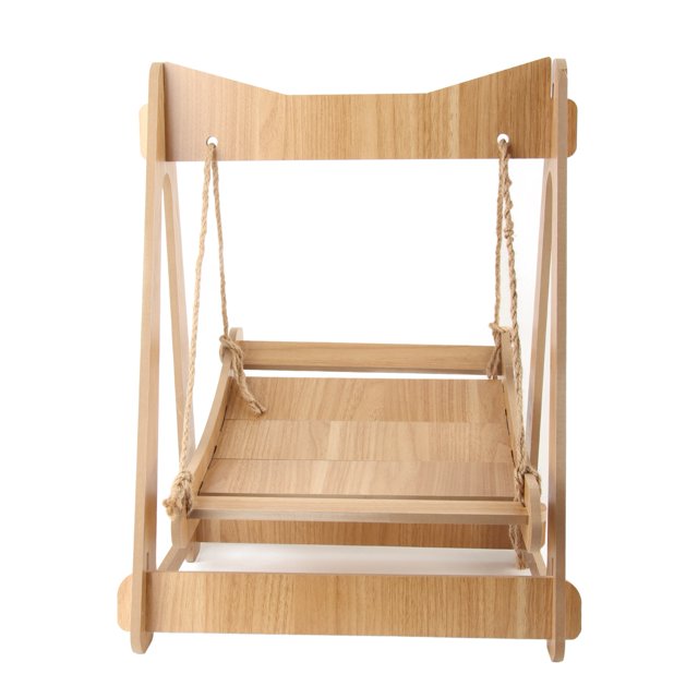 Hamaca para mascotas, cama cómoda de verano, tabla de madera extraíble, columpio para gatos, cachorros