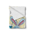 thumbnail image 2 of Gender Reveal Soft Flannel Fleece Throw Blanket, Bunny Baby Carriage and Ball It's Boy Message Kids Design, Cozy Plush for Indoor and Outdoor Use, 70" x 90", Avocado Green and Blue, by Ambesonne, 2 of 6