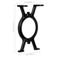 thumbnail image 4 of vidaXL Pieds de Banc 2 Pcs Cadre Torique en Fonte, 4 of 5