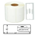 thumbnail image 2 of GREENCYCLE 3 Roll (1500 Labels/Roll) White Jewelry Price Tag 2-up Labels Barbell Style Labels Compatible for Dymo 30299 3/8" x 3/4" (10mmx19mm) LabelWriter Printer,BPA Free, 2 of 8