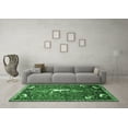 thumbnail image 3 of Ahgly Company Indoor Round Animal Emerald Green Traditional Area Rugs, 8' Round, 3 of 4