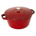 thumbnail image 6 of Staub 4 Piece Cherry Red Stackable Cast Iron Cookware Set, 6 of 10