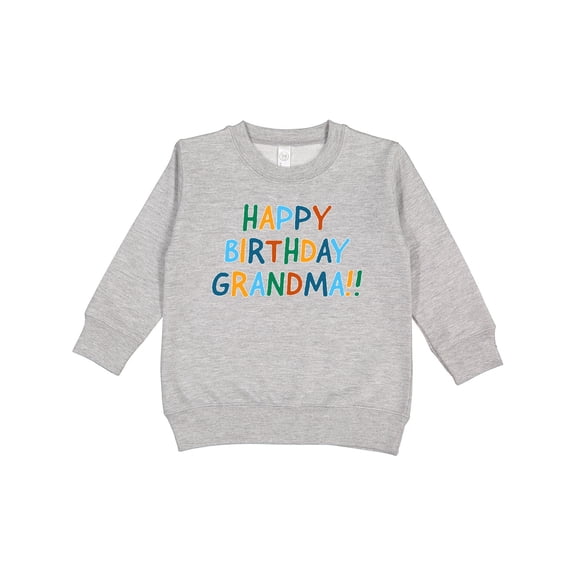 Inktastic Happy Birthday Grandma Toddler Sweatshirt
