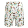 thumbnail image 6 of Naloa Pretty Floral With Leaves Men's Beach Shorts, Surfing shorts, Swim trunks, Quick Dry Swim Trunks for Surfing Beach Fun - Large, 6 of 9