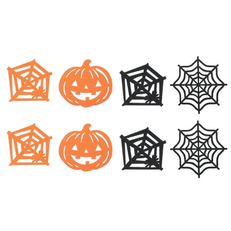

8Pcs Halloween Theme Felt Coasters Lovely Table Decorations Party Supplies