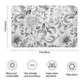 thumbnail image 3 of Gray Pioneer Flower Pattern Bathroom Rugs Mat,Non Slip Microfiber Bathroom Rug,Rubber Backing,Soft Bathroom Mats for Bathroom Floor,Tub and Shower,17x27in(43x68cm), 3 of 5