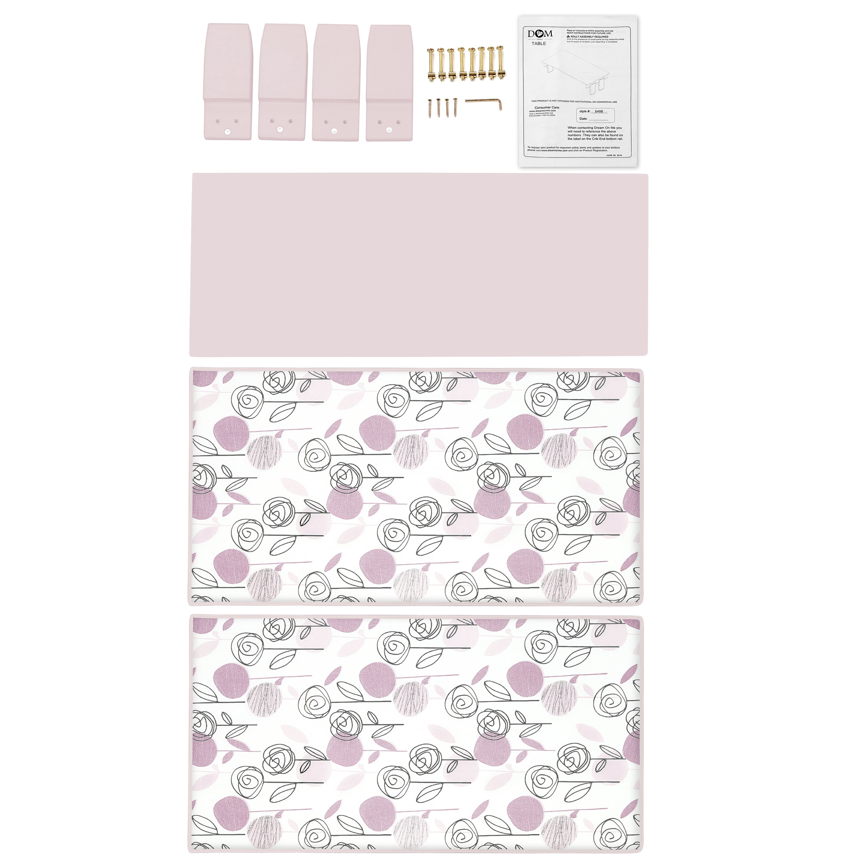 Dream On Me 3 in 1 toddler bed convertible Kit, Multiple Finishes,