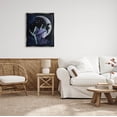 thumbnail image 2 of Stupell Industries Witch Relaxing Crescent Moon Painting Jet Black Floating Framed Canvas Print Wall Art, Design by Grace Popp, 2 of 8