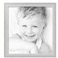 thumbnail image 2 of ArtToFrames 18" x 19" Metro Ice Silver Black Picture Frame, 18x19 inch Silver Wood Poster Frame (WOM-5247),  Pack, 2 of 7
