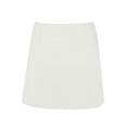 thumbnail image 6 of KALE Shorts for Women's Pants Skirt With Slit And Pocket Sports Casual Solid Color Mid Waist Tennis Summer Pants White, 6 of 8