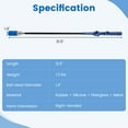thumbnail image 3 of Gymax Golf Swing Trainer Click Stick Swing Training Aid for Speed Flexibility Balance Blue, 3 of 10