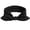 Black, variant on Womens Top Knot Headband with Bow Tie Solid Color Cute Wide Headband for Daily