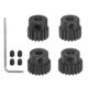 thumbnail image 1 of 48P Endurecido Piñón Motor Engranaje Juego 4uds 16T 17T 18T 19T Ajuste 3,175mm RC Motor Eje 48 Paso Engranajes para RC Coche, con Hexagonal Llave, 1 of 6