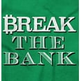 thumbnail image 2 of Funny Break The Bank Money Humor Plus Size Crewneck Graphic Tee Shirt Brisco Brands 5X, 2 of 5