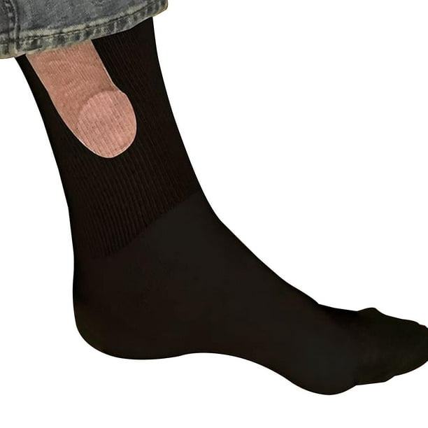 2 Pairs Novelty Socks Exposed Women Man Novelty Funny Socks