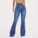 thumbnail image 4 of Gibobby Jeans dama Pantalones de mujer cómodos y de cintura alta pantalones vaqueros de pierna ancha de moda(Azul,CH), 4 of 5