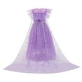 thumbnail image 3 of IBTOM CASTLE Girls Snow Queen Princess Fancy Dress Up Sequin Tulle Long Dress with Accessories for Kids Halloween Birthday Party Christmas Carnival Cosplay Outfits, 3 of 8