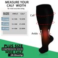thumbnail image 2 of 3 Pairs Plus Size Copper Compression Socks for Women & Men Circulation 20-30 mmHg - Better Blood Flow, Swelling , Best Support for Medical, Running, Nursing, 2 of 7