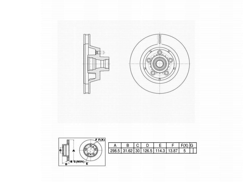 Winstop Brake Rotor and Hub Assembly, Front WS234241, Dodge D150 1984-1980