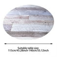 thumbnail image 2 of Round Fitted Tablecloth with Elastic Edge - 35-44 Inch Light Blue Gray Wood Grain Waterproof Outdoor Table Cover for Patio, Picnic, Garden Party & Indoor Dining Decor, 2 of 5