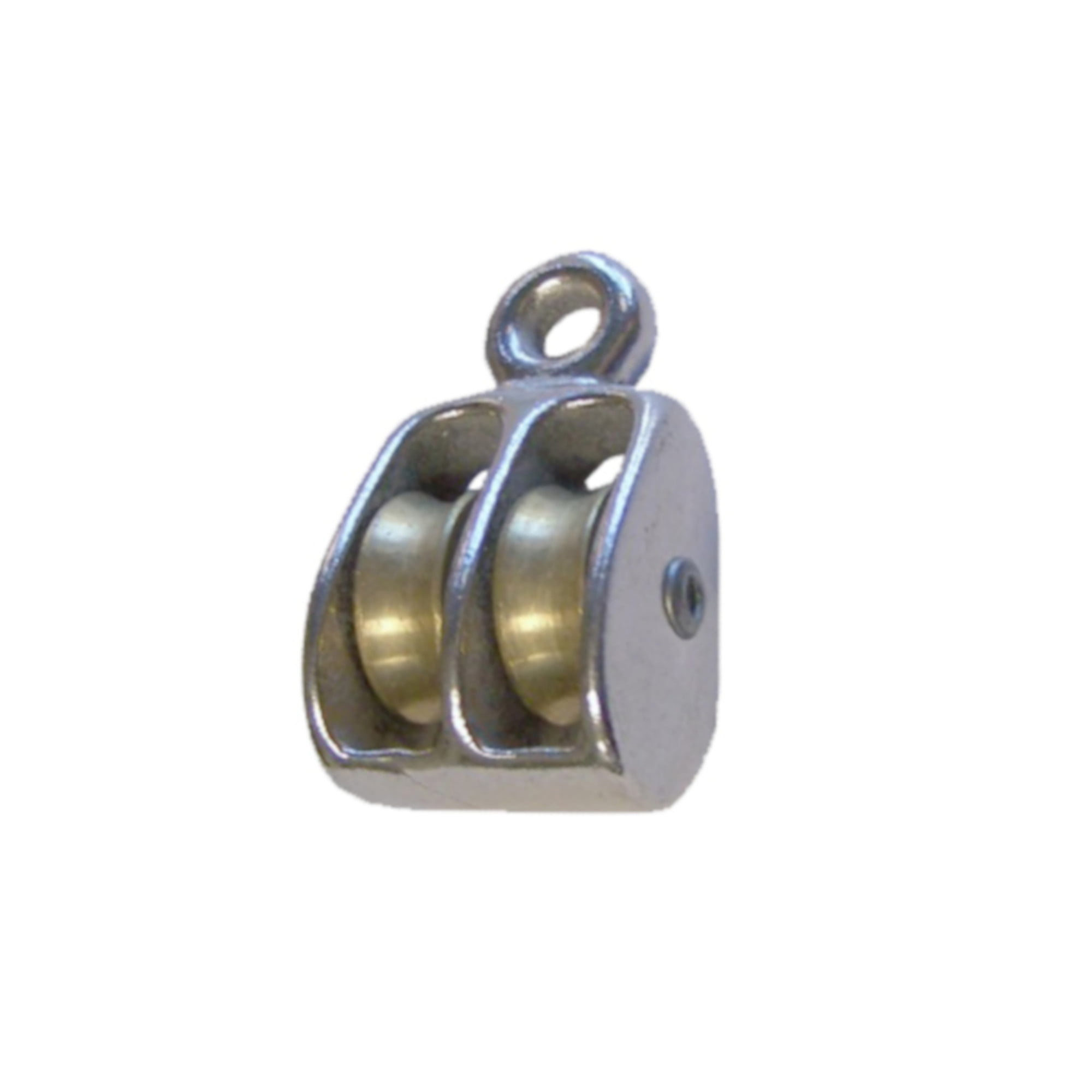 Golberg Rigid Eye Double Steel Wheel Pulley in Multiple Sheave Sizes