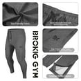thumbnail image 4 of BROKIG Men's Zip Cargo Jogger Pants Gym Workout Athletic Sweatpants with Pockets (XX-Large, Dark Gray), 4 of 5