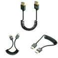 thumbnail image 6 of Yucurem 8K Hdmi-compatible Male To Hdmi-compatible 2.1 Male Coiled Cable 48Gbps (A To A), 6 of 10