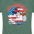 thumbnail image 3 of Disney - Americana - Mickey Americana Baseball - Women's Short Sleeve Graphic T-Shirt, 3 of 5