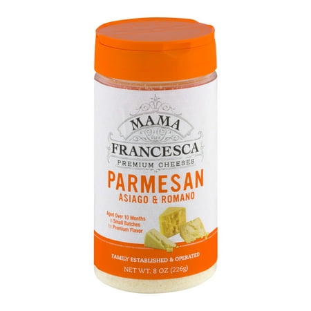 (2 Pack) Mama Francesca Premium Cheeses Parmesan, Asiago & Romano, 8 (The Best Parmesan Cheese)