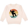 thumbnail image 2 of Inktastic Snowboarding Retro Sunset Snowboard Toddler Sweatshirt, 2 of 4