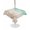 Green, variant on Outdoor Tablecloth with Umbrella Hole for Patio/Picnic/Party/Camping, Green Ombre Coastal Waterproof Table Cloth Round Cover Washable, Sea Nautical Summer Beach Starfish Coral (Dia 60")