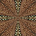 thumbnail image 1 of Ahgly Company Machine Washable Indoor Square Transitional Dark Gold Brown Area Rugs, 4' Square, 1 of 7