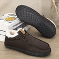 thumbnail image 4 of Men's Comfort Winter Ankle Slip-On Moccasin Shoes, Warm Plush Lining, Non-Slip Sole, Easy One-Touch Wear, Perfect for Morning Commutes, Home Relaxation, and Cold Weather, 4 of 9