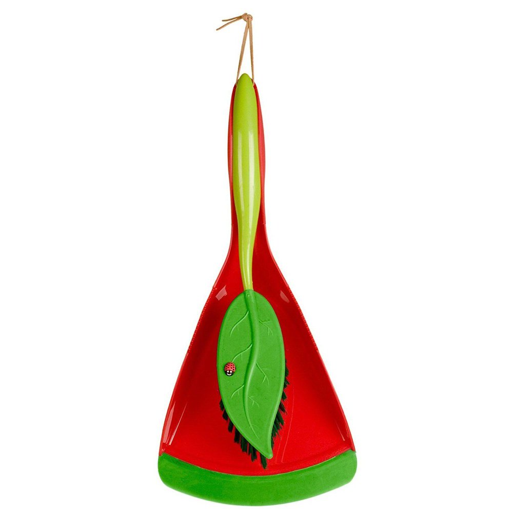 Vigar Flower Power Handy Mess Collector Brush & Dust Pan Set