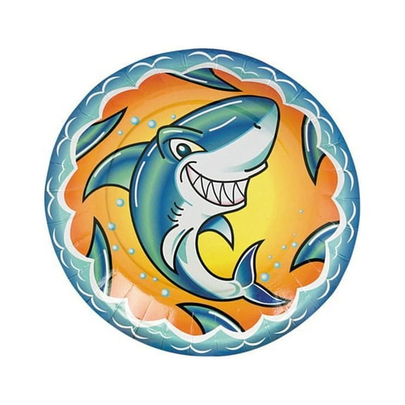 Jawsome Shark Dessert Plates - Party Supplies - 8 Pieces