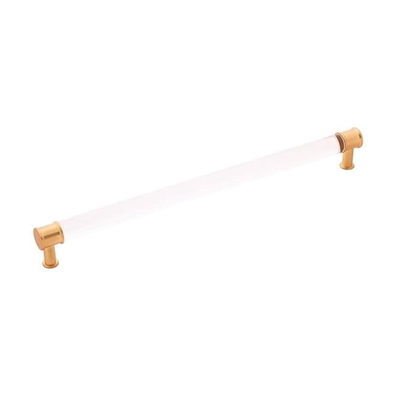 12 in. Center-to-Center Style CR Pull, Brushed Gold Brass