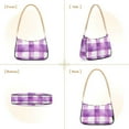 thumbnail image 7 of FORMRS Womens Shoulder Bag with Chain Strap Clutch Purse Cute Tote Handbag, Purple and White Pattern, 7 of 7