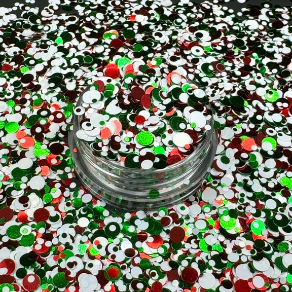Christmas Blast Dot Glitter Confetti (1oz = 28g)