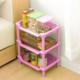 thumbnail image 2 of Binwennn 3 Layer Square Triangular Corner Storage Organizing Caddy Stand For Bathroom Small Drying Rack for Paper Plate Wall Mount Drying Rack Rolling Drying Rack Drying Rack for Kitchen Soap Holder, 2 of 3