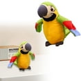 thumbnail image 2 of LGHDIWN 8'' Cute Talking Parrot Repeats What You Say Electronic Interactive Plush Toy Stuffed Animal Record Parrot Waving Wings Funny Bird Toys for Children Girls Boys Best Xmas Gift, 2 of 9