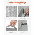 thumbnail image 6 of VEVOR Bed Wedge Pillow for Sleeping, Adjustable Orthopedic Bed Wedge, 25D High-Density Foam Filling & Soft Washable Cover, Post Surgery Pillow for Acid Reflux, Back Pain, Snoring Relief, Light Grey, 6 of 9