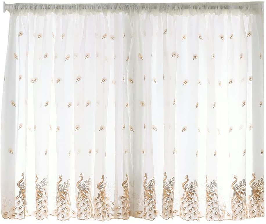 Merek Window Curtain For Living Room, Patterned Sheer Curtains Uk