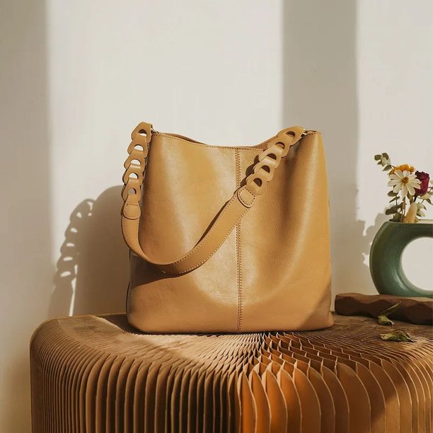 Bolso de mano de cuero de gran capacidad para mujer, diseño de nicho de moda, bolso simple