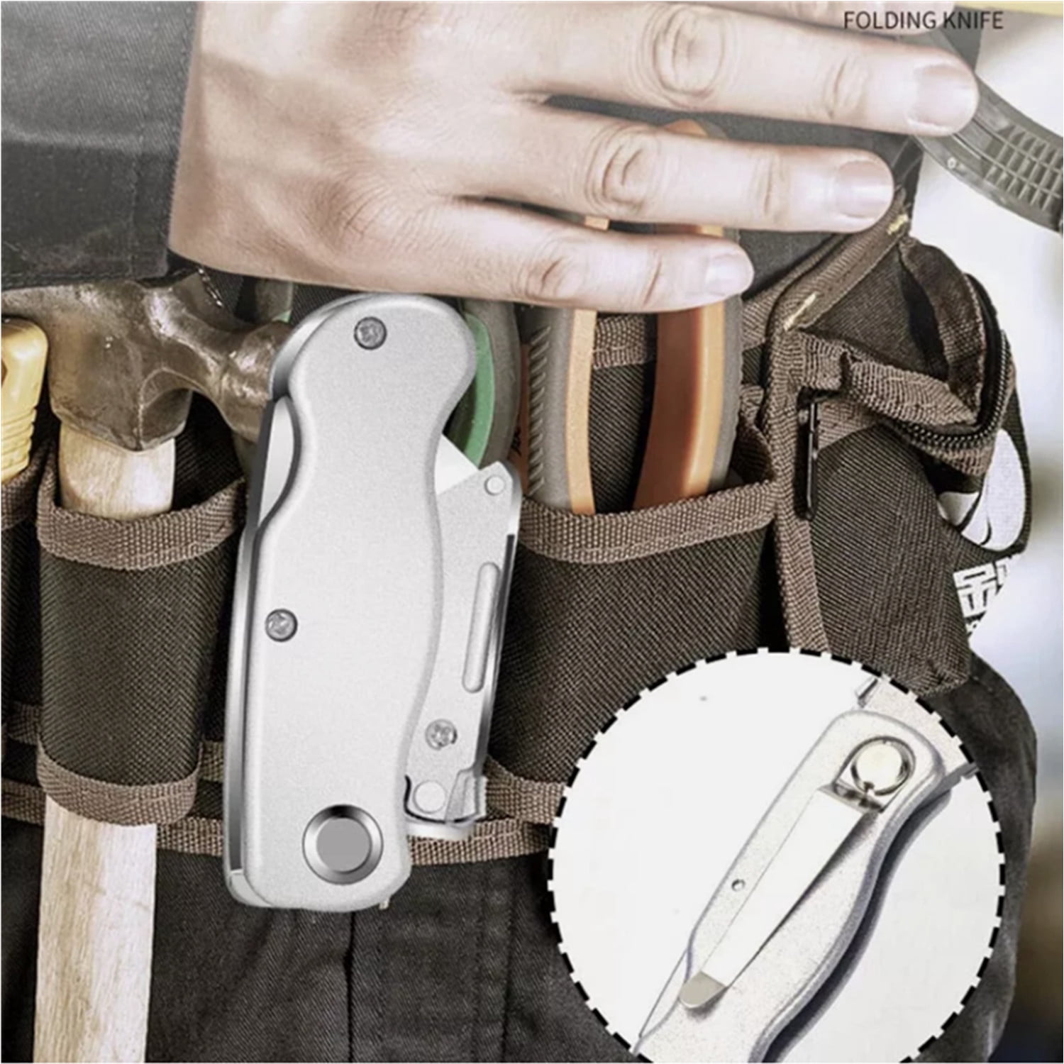 6 Pack FOLDING UTILITY KNIFE BLACK SILVER COLOR WITH 5 XTRA BLADE QUICK CHANGE
