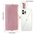 thumbnail image 7 of GOIACII Womens Wallet Ladies Vintage Billfold Compact Card Holder Long Zip Clutch Purse with Kiss Lock Black, 7 of 7