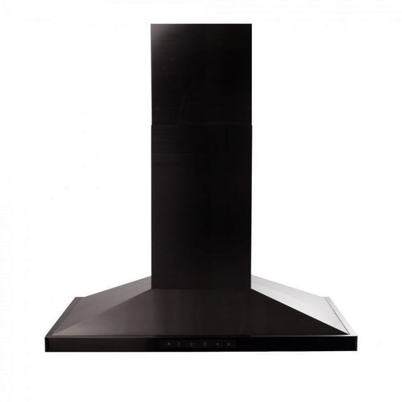 ZLINE 42 in. Island Mount Range Hood in Black Stainless Steel (BSGL2iN-42)