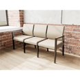 thumbnail image 4 of Pemberly Row Waiting Reception 3 Seat Tandem Seating No Center Arms in Brown, 4 of 5