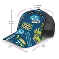 thumbnail image 3 of Picia Machinery Road Construction Pattern Trucker Hat,Baseball Cap,Sun Protection Cap,Stylish Headwear,Leisure Cap,Outdoor Sports Cap, 3 of 7
