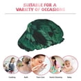 thumbnail image 6 of Kdxio Green Leave Fern Print Shower Cap for Women,Elastic and Reusable,Double Waterproof Layers Bathing Hat, 6 of 6
